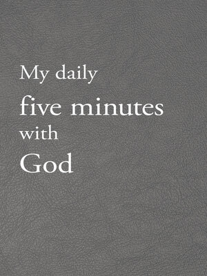 cover image of My daily five minutes with God